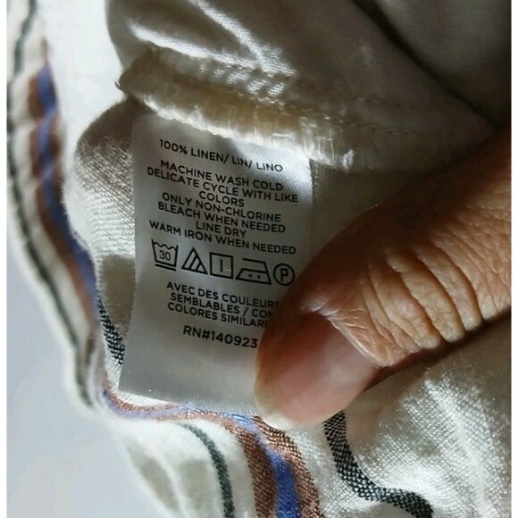 Ann Taylor Loft Beach 100% Linen Pull On Wide Leg Pants - Picture 5 of 8